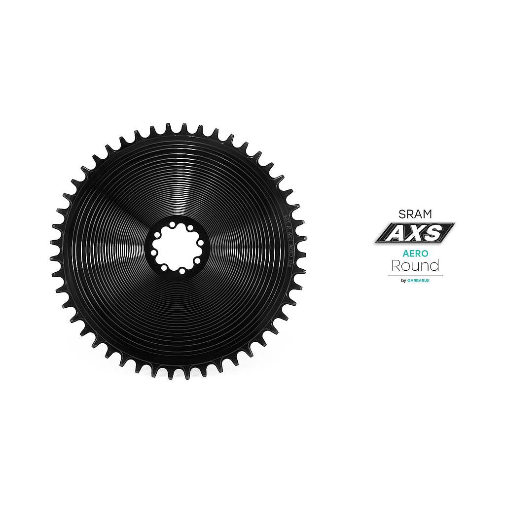 Garbaruk AXS Road/CX SRAM 8-Bolt AERO Kettenblatt Rund - Matt-Schwarz main image 0