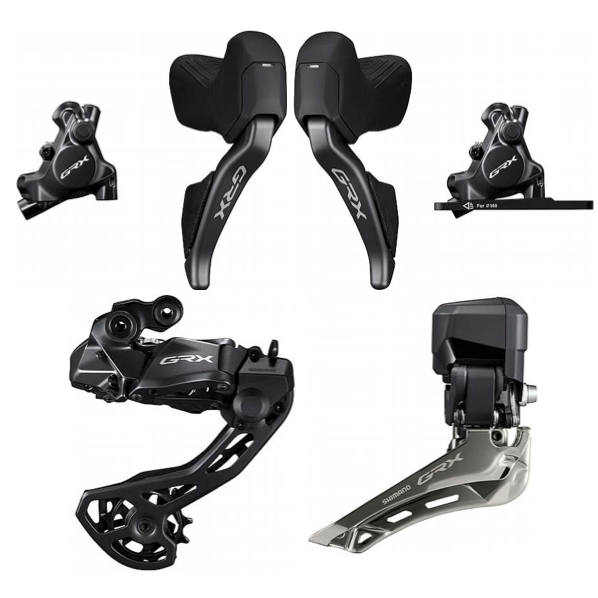 Achetez des Shimano GRX DI2 ST-RX825 Schrijfrem Set Droit DM - Noir Achetez des Shimano GRX DI2 ST-RX825 Schrijfrem Set Droit DM - Noir