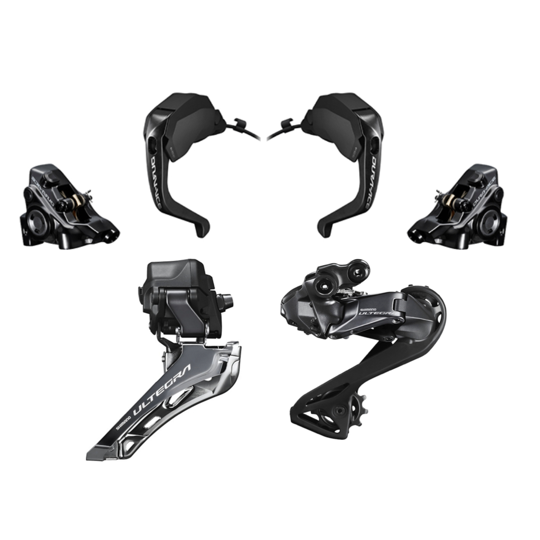 Grupo de marchas SHIMANO ULTEGRA DI2 12V R8100/R8170 coroas 52-36 e cassete 11-30d - Cycle Darcy Grupo de marchas SHIMANO ULTEGRA DI2 12V R8100/R8170 coroas 52-36 e cassete 11-30d - Cycle Darcy