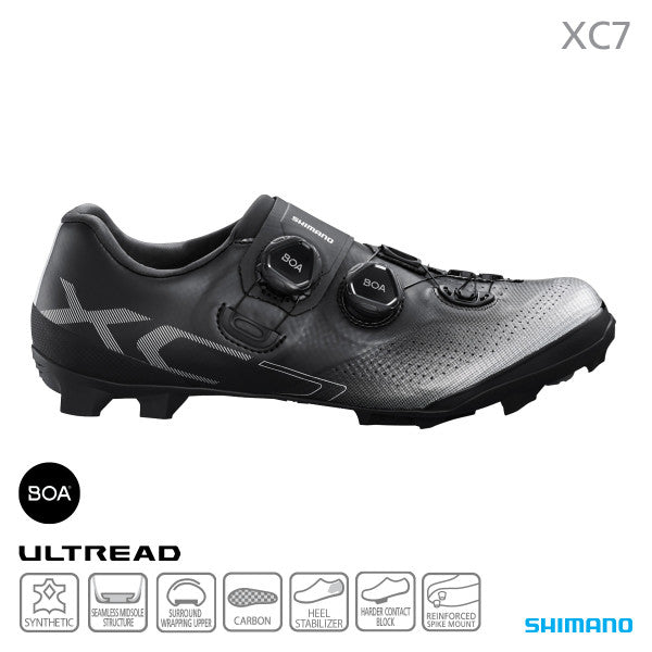 Chaussures VTT Shimano XC7 Pointure 42 (8.3 US) Noir - Neufes Sous Boîte