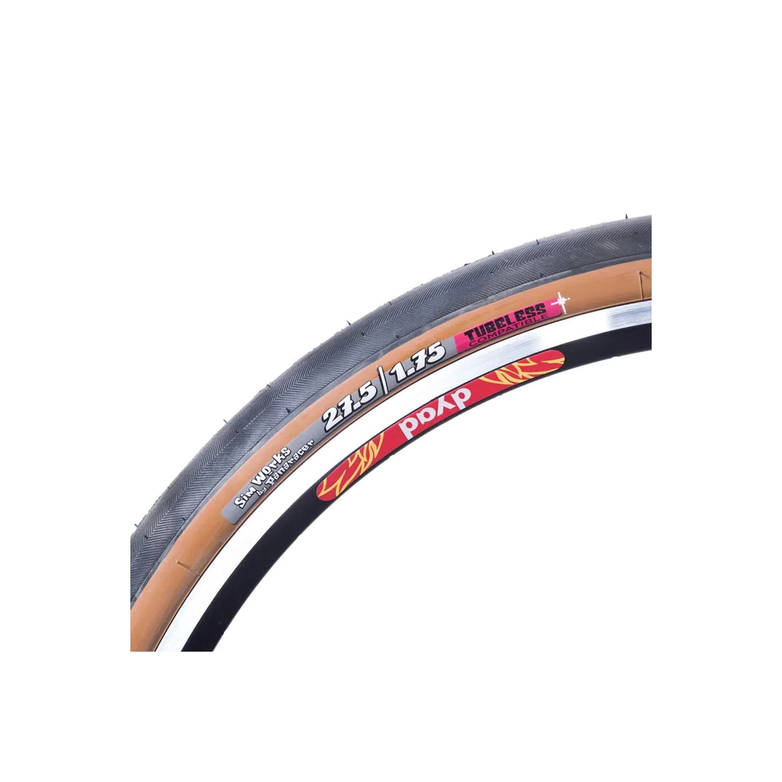 sim works volummy 700×38 bluelug circles SIM WORKS* volummy 700c tire (peanut butter) - BLUE LUG