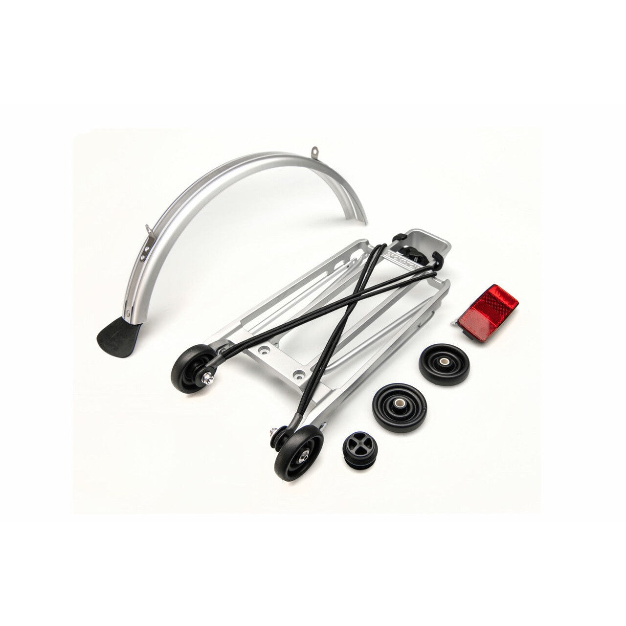 Brompton Rack Set Complete Incl 4 Rollers + Mudguard - Silver – Saint Cloud